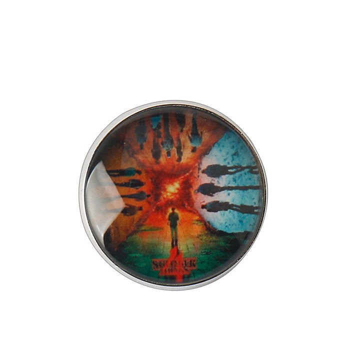 Wholesale Fashionable film and television peripheral alloy round brooches