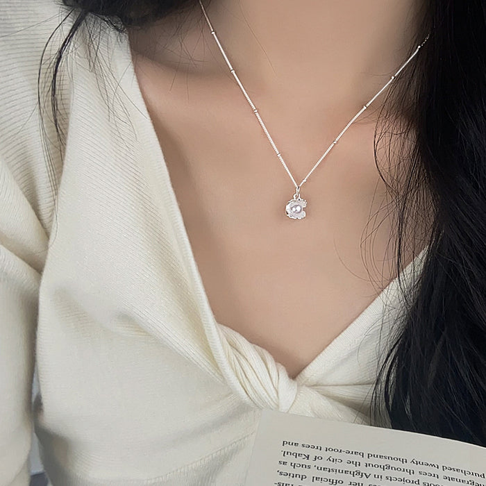 Wholesale Shell Pearl Necklace Women's Shell Beads Clavicle Chain Scallop Elegant Trendy