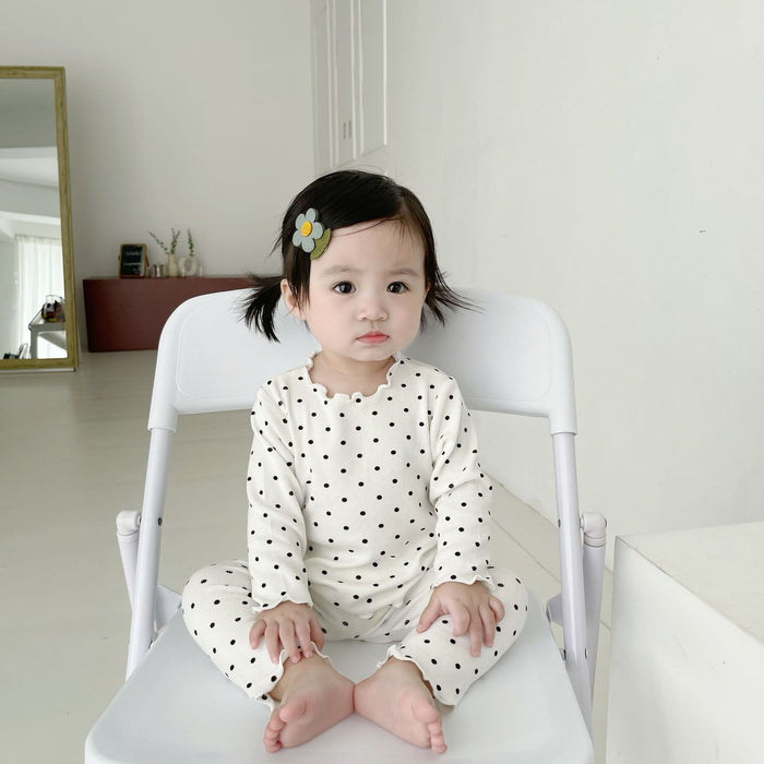 Wholesale Cute Polka Dot Long Sleeve Children's Suit JDC-CTS-WeiNiS008