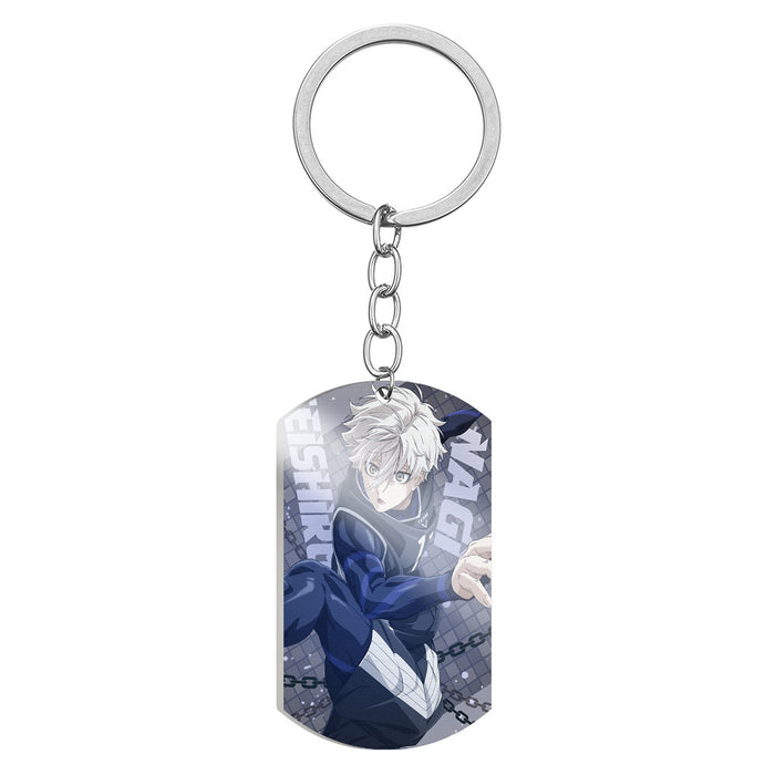 Wholesale Cartoon Color Printing Stainless Steel Keychain JDC-KC-HuanYu030