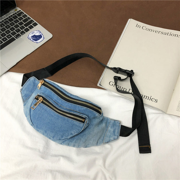 Wholesale Denim Shoulder Messenger Bag JDC-SD-GangL001