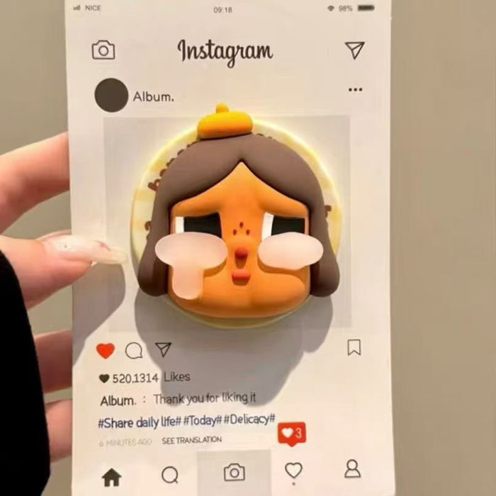 Wholesale 3D silicone  desktop telescopic airbag Phone stand