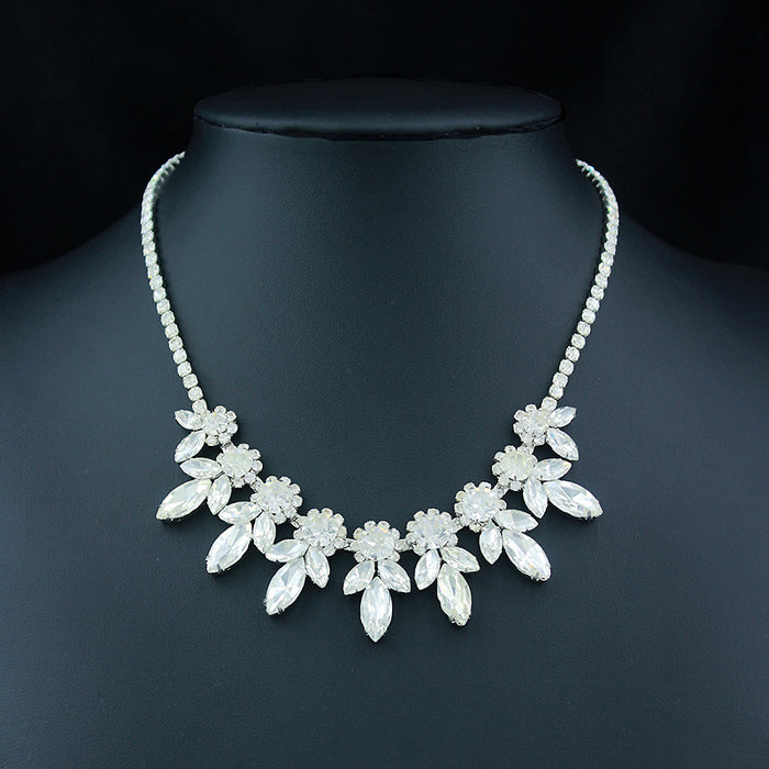 Wholesale Rhinestone Exaggerated Necklace Women's Full Diamond Necklace