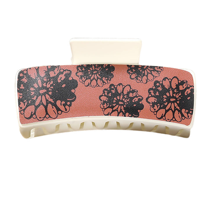 Wholesale Red Black Five flower square Hair Clips