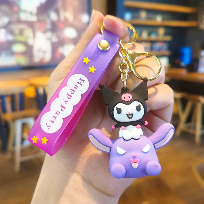 Wholesale Cartoon Silicone Doll Keychain JDC-KC-Tingm284