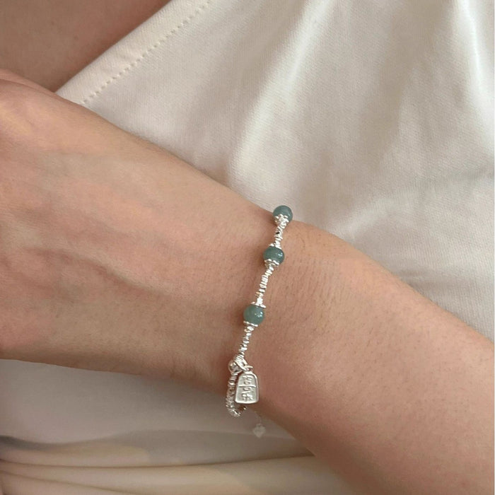 Wholesale Broken silver bracelet, fine natural pearl bracelet, ladies' pure silver bracelet