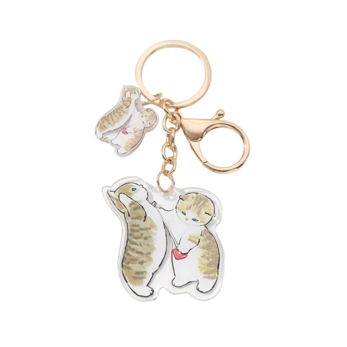 Wholesale Acrylic Cat and Dog Keychain JDC-KC-RongRui059