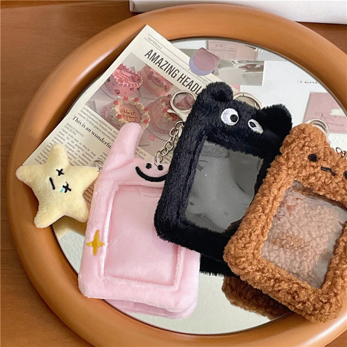 Wholesale Animal Plush Card Holder Display Pendant Keychain
