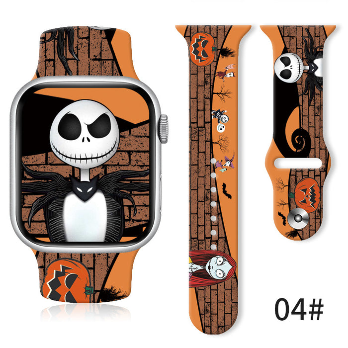 Wholesale Silicone Printed Watch Strap JDC-WD-NuoQi023