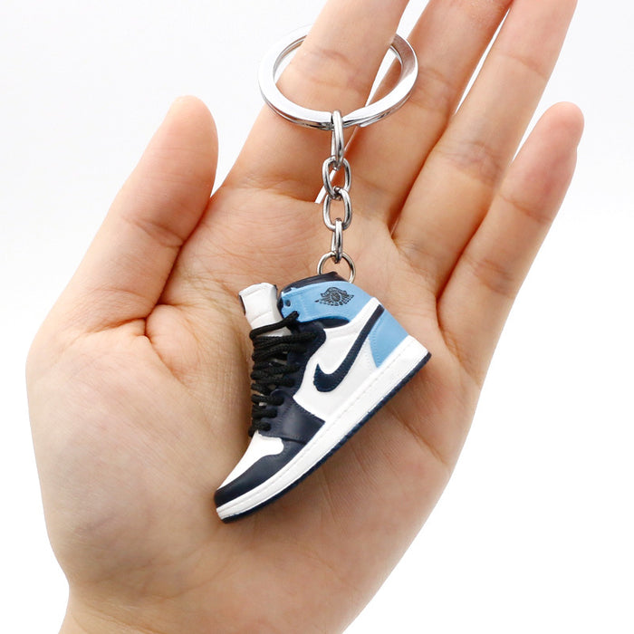 Wholesale PVC Mini Basketball Shoe Keychain JDC-KC-QLPing008