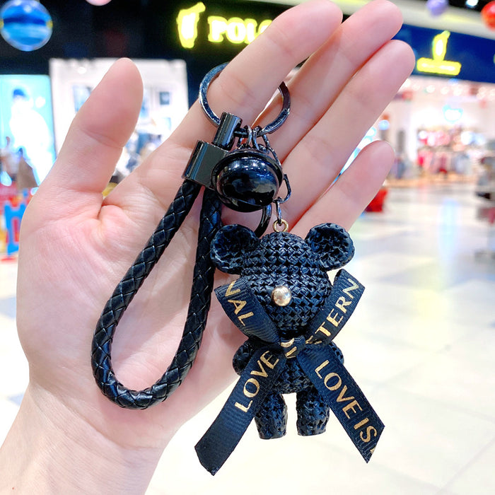 Wholesale Creative Cartoon Resin Bear Keychain Chic Fashion Accessory