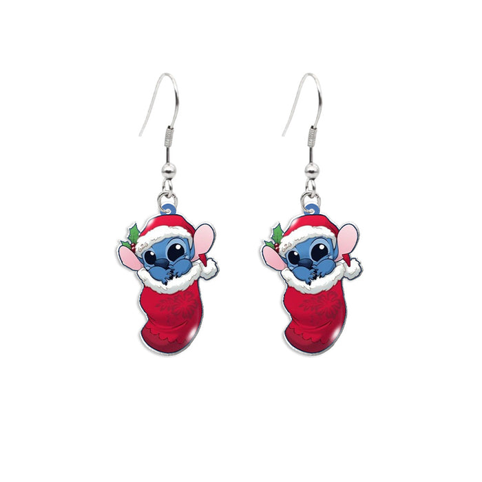 Wholesale Cartoon Christmas Stainless Steel Earrings JDC-ES-XiangL043