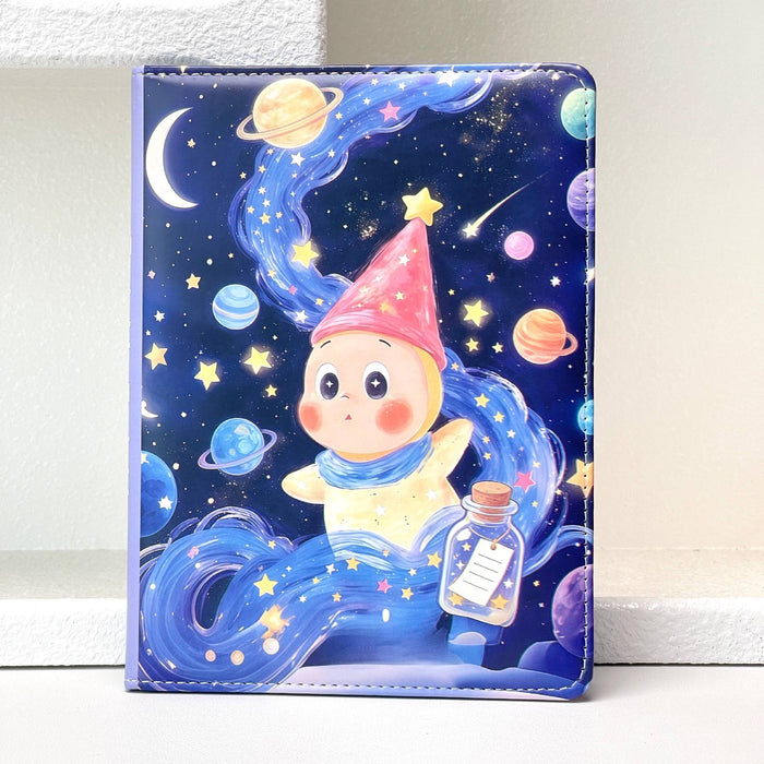 Wholesale A5 Soft Faux Leather Star Print Notebook Full Color Pages Diary