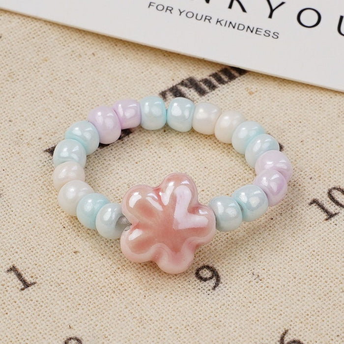 Wholesale New Ceramic Flower Ring Wholesale Student Versatile Handpiece