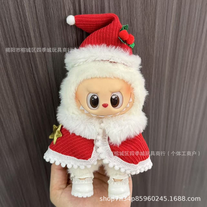 Wholesale Only the clothing keychain dolls Christmas outfit sets.