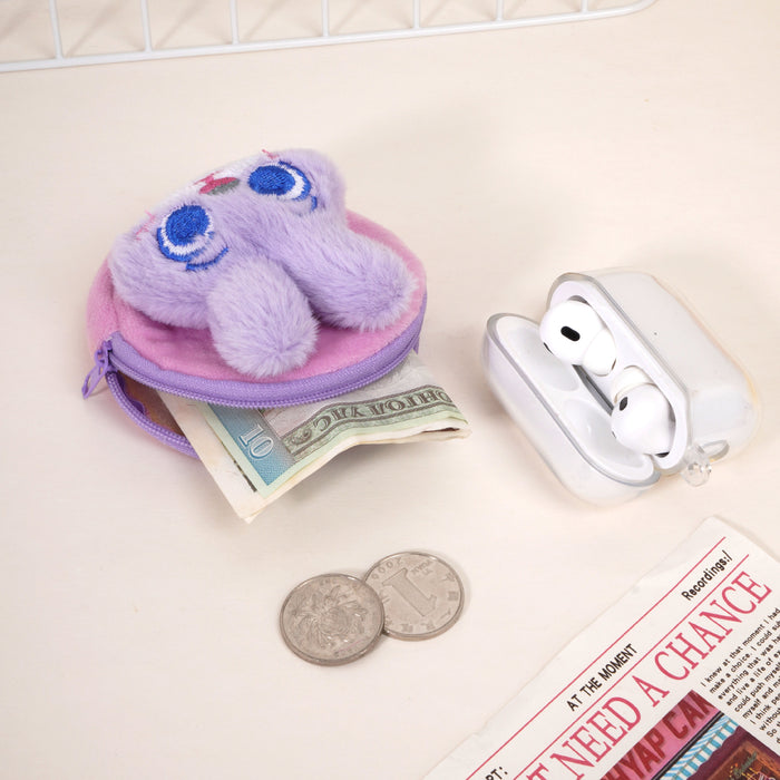 Wholesale Mini plush cute cartoon wallet portable