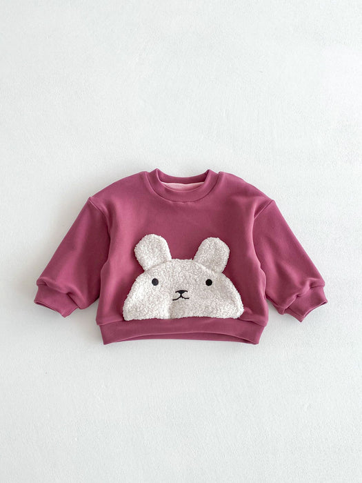 Wholesale Little Bear Splicing Pants with Velvet Set Baby Cute Bear Head Hoodie Color Blocked Bottom Pants with Velvet Winter JDC-BC-WeiNiS038