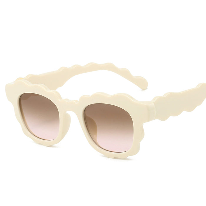 Wholesale Wave sunglasses, cloud personality runway sunglasses, fashionable and versatile sunglasses