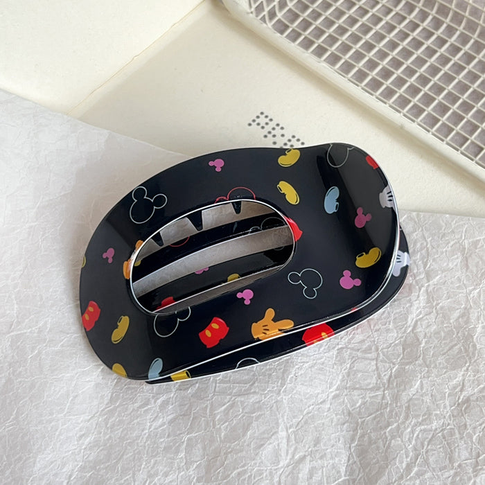 Wholesale Cartoon Print PVC Hair Claw Clip  Bone Design for Women Everyday Hair Accessory
