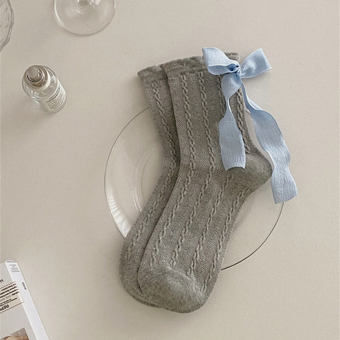Wholesale Socks, bow tie, mid tube socks
