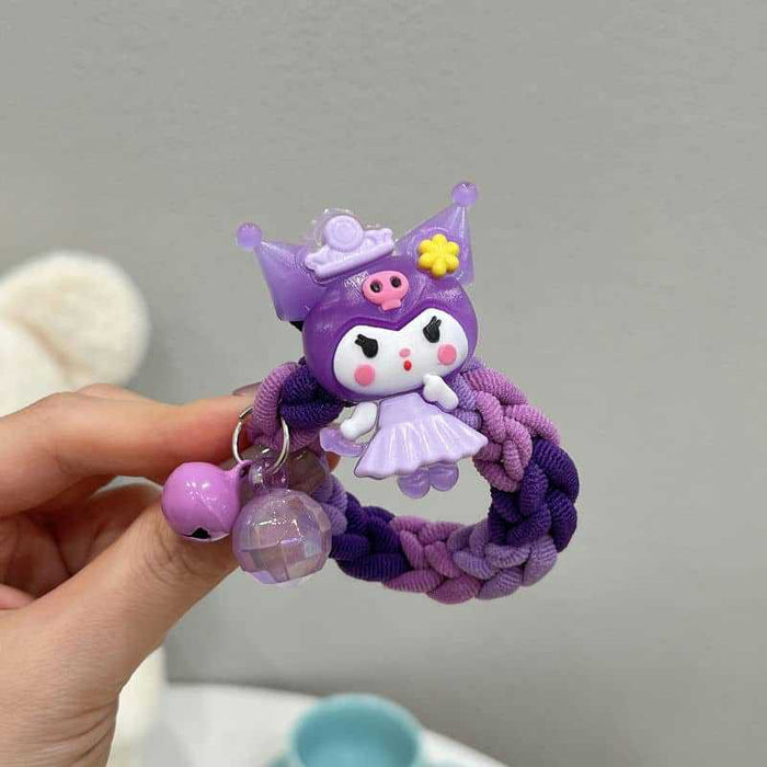 Wholesale Cute Cartoon Bell Towel Ring Hair Scrunchies JDC-HS-Yika003