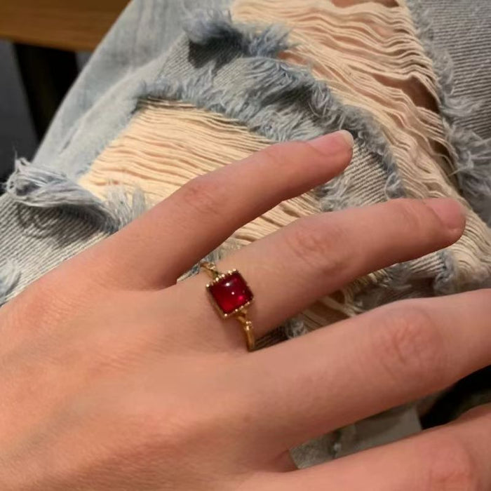 Wholesale Dressed Middle Aged Ring vintage Ring Opening Adjustable Devil's Eye