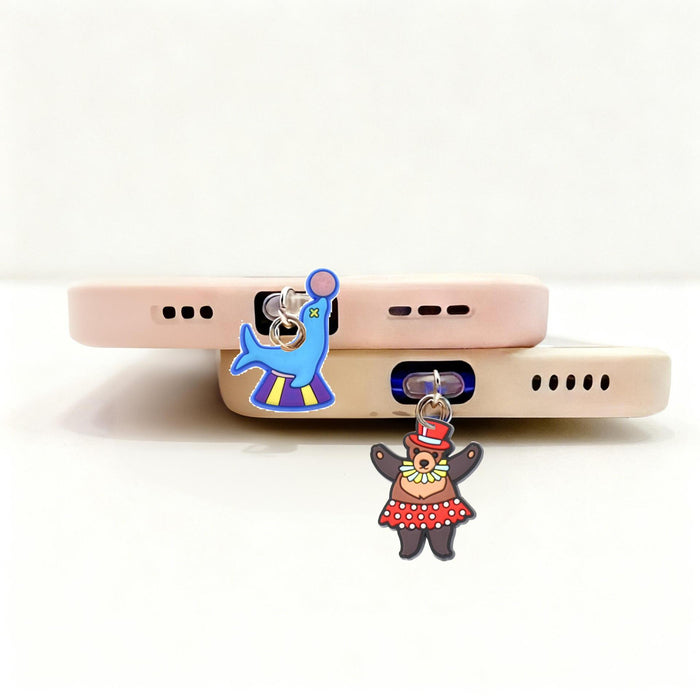 Wholesale Cartoon Circus PVC Soft Rubber Mobile Phone Stands