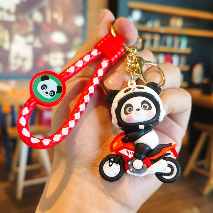 Wholesale Cute Silicone Panda Keychain for Car or Bag Boutique Resale Gift