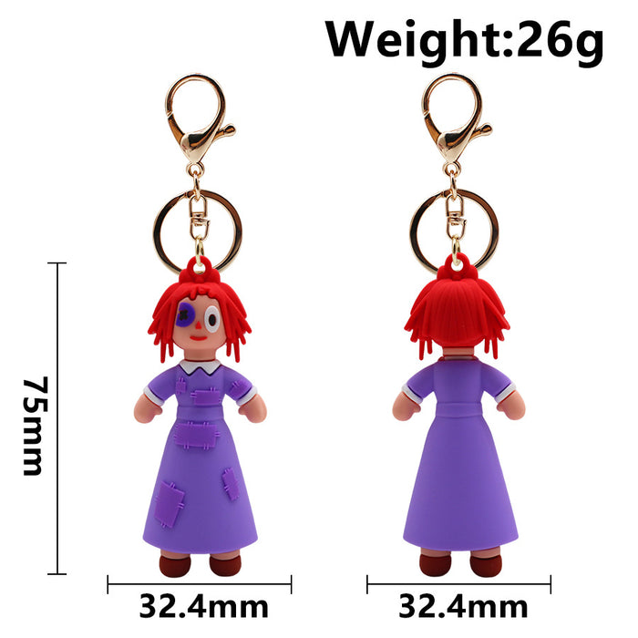 Wholesale Cartoon Game Clown Doll Keychains JDC-KC-HaoAn017