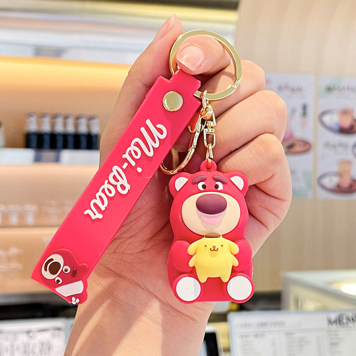 Wholesale PVC Cartoon Coin Purse Keychain JDC-KC-Benxin008