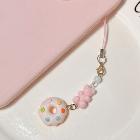 Wholesale Beaded Pendant Cute Girl Heart Mobile Phone Chain Bag Accessories