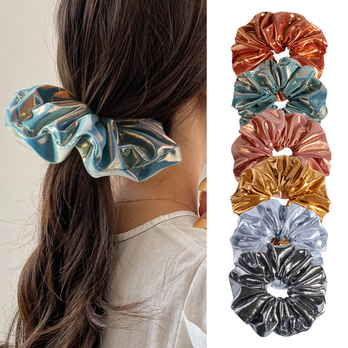 Wholesale Leather and fabric large Hair Scrunchies