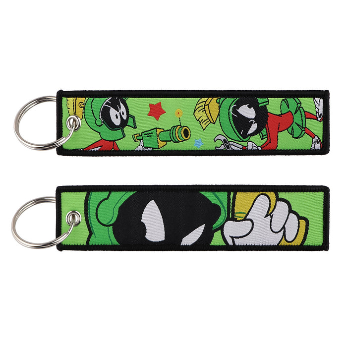 Wholesale Cartoon Cute Capybara Animal Woven Label Lanyard Keychain JDC-KC-KKX005