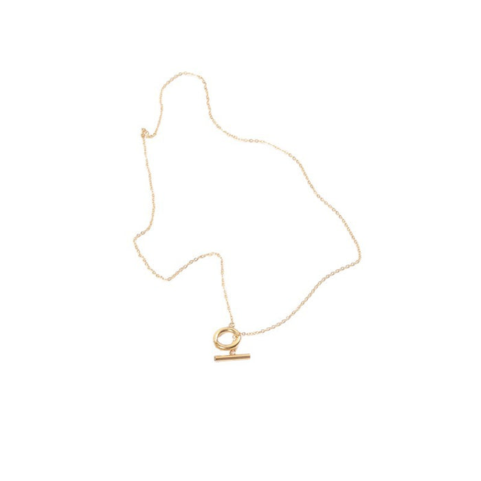 Wholesale Gold-Tone OT Clasp Stainless Steel Necklace