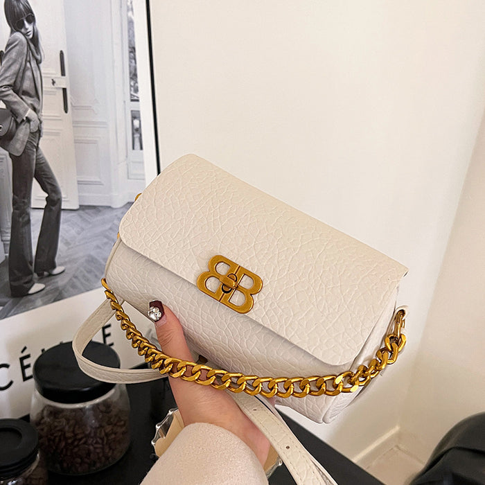 Wholesale Single Shoulder Crossbody Simple Chain Stone Pattern Cylinder Bag JDC-SD-Taol001