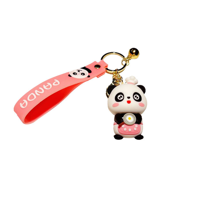 Wholesale Cartoon Cute Panda Doll Keychain Student Couple Bag Decorative