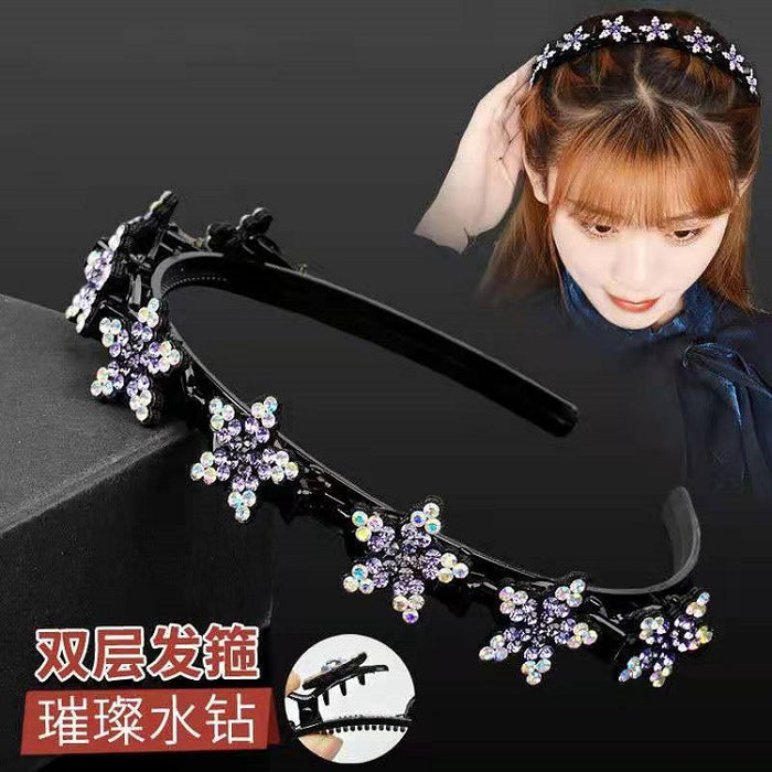 Wholesale Plastic Rhinestone Butterfly Hair Clip JDC-HD-JunJie001