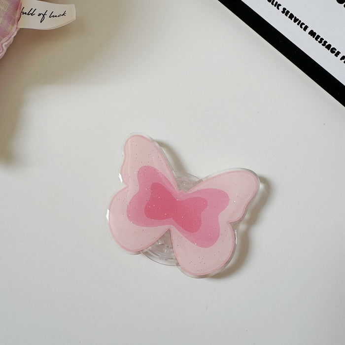Wholesale PVC Butterfly Phone Grip Stand Accessory