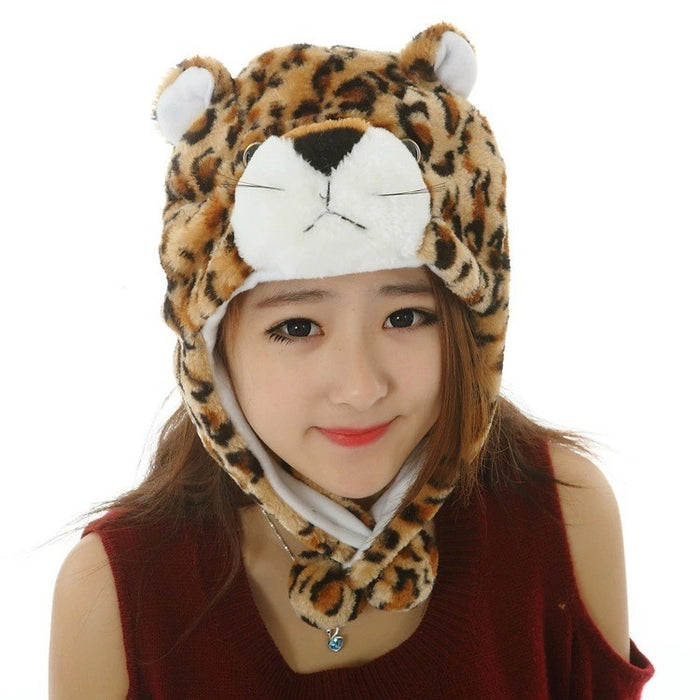 Wholesale Hat Sweet Women's Hat Cartoon Anime Warm Cat Belt Buckle Felt-free Hat