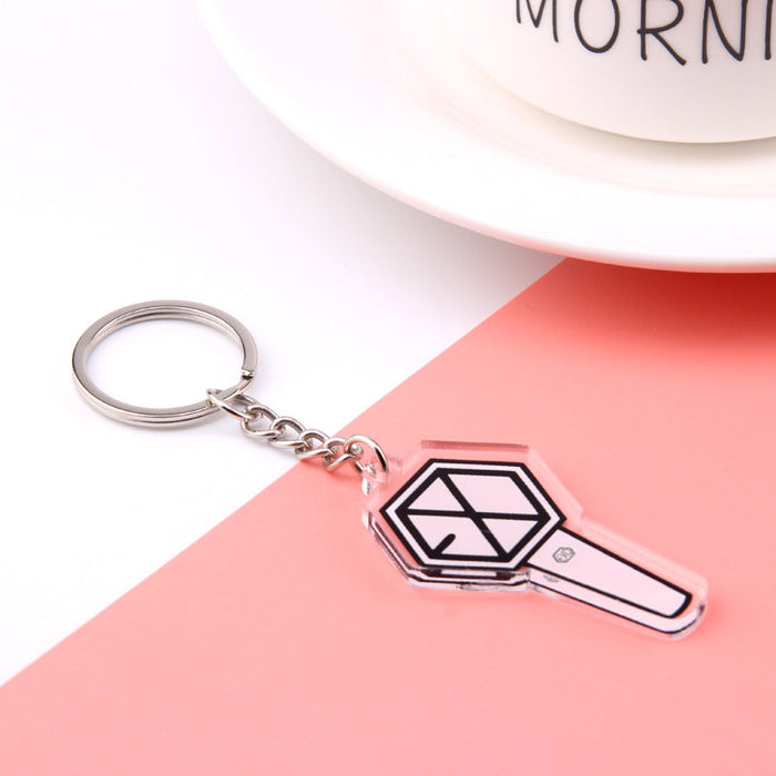 Wholesale Idol Acrylic Double Sided Transparent Keychain JDC-KC-RuiYuan002