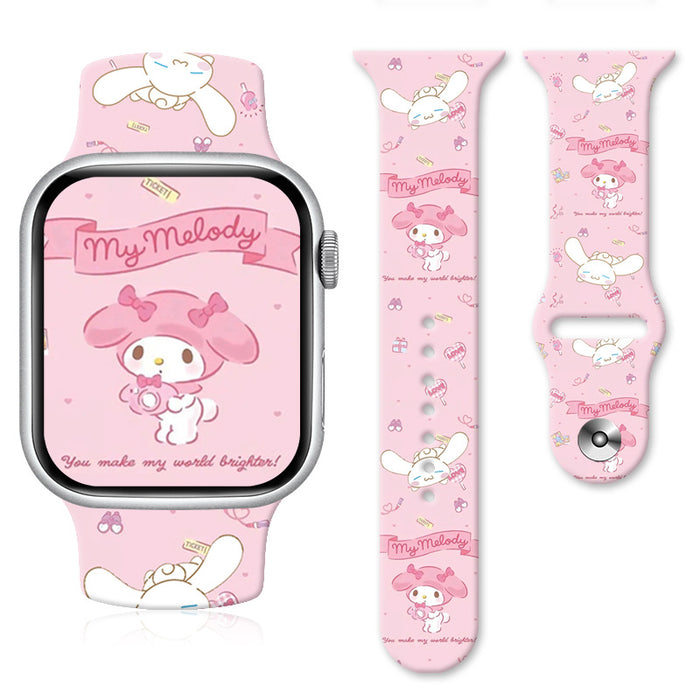 Wholesale Silicone Cartoon Printed Watch Strap JDC-WD-NuoQi011