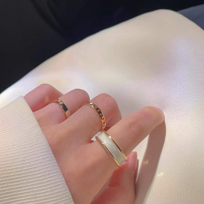 Wholesale Vintage fashion ring with niche design and adjustable opening for personality