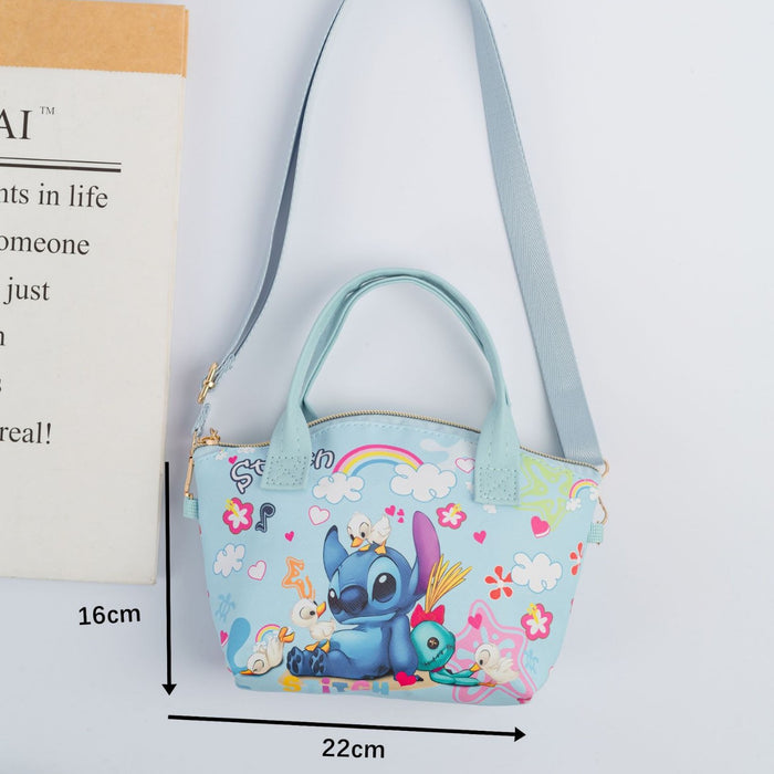 Wholesale Cute cartoon printed PU leather large capacity crossbody Handbags