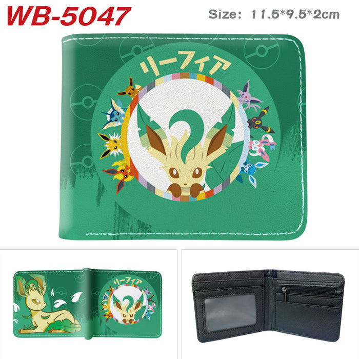 Wholesale Cute Anime Elf Pattern PU Bifold Wallet Short Card Holder Coin Purse Everyday Chic Fashion Accessory