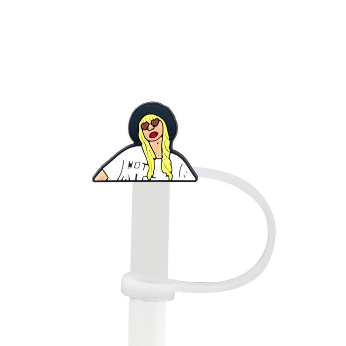 Wholesale of 10pcs/pack Straws with Silicone Dust Covers JDC-SCR-ZC001