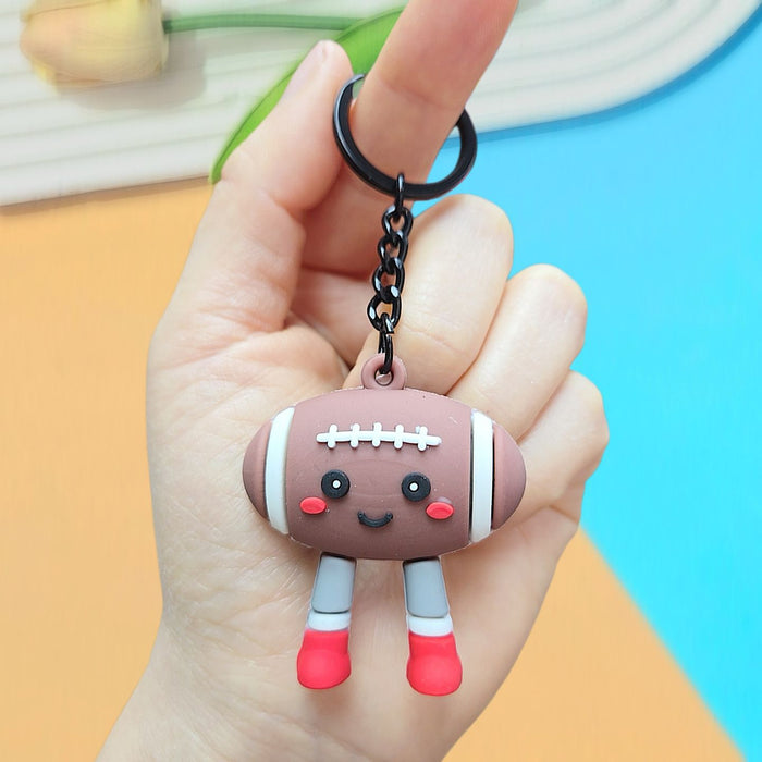 Wholesale Sports Ball Doll Keychain