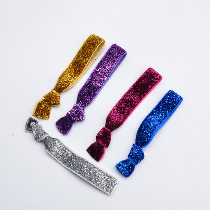 Wholesale Sequin Knotted Hair Tie JDC-HS-CaiS001