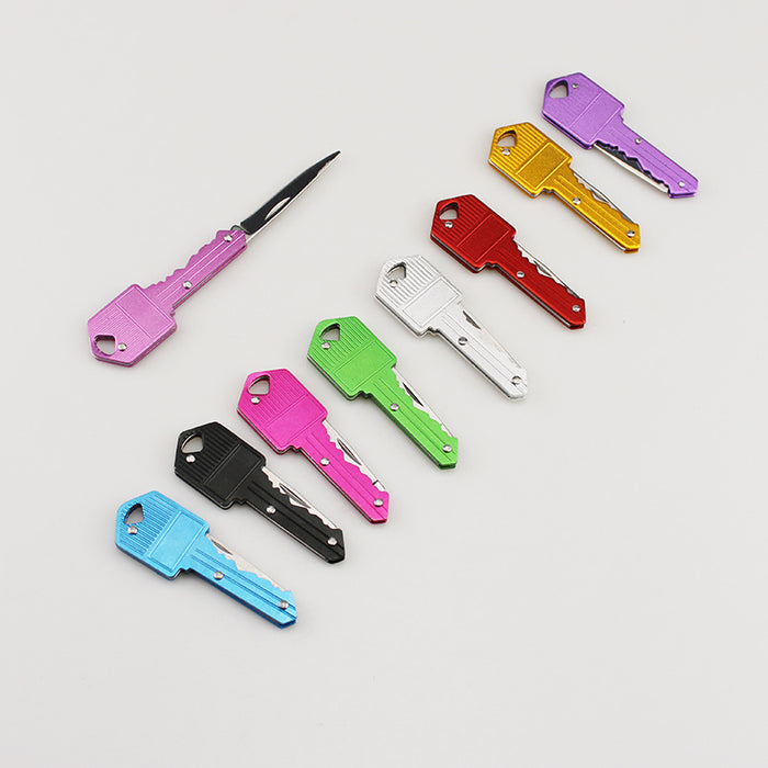 Wholesale Stylish Silver Keychain Knife For Car Keys Gift Accessory