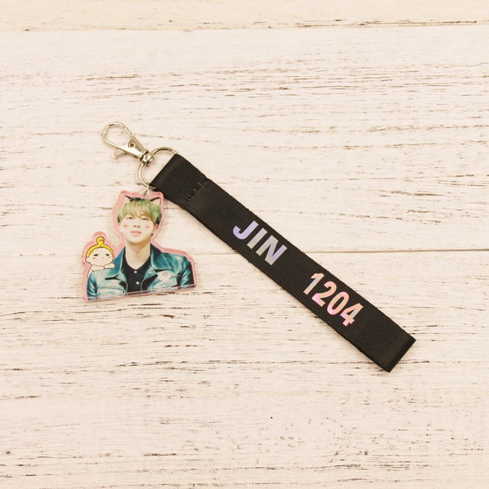 Wholesale Leather Name Tag Lanyard Keychain JDC-KC-HanTian018