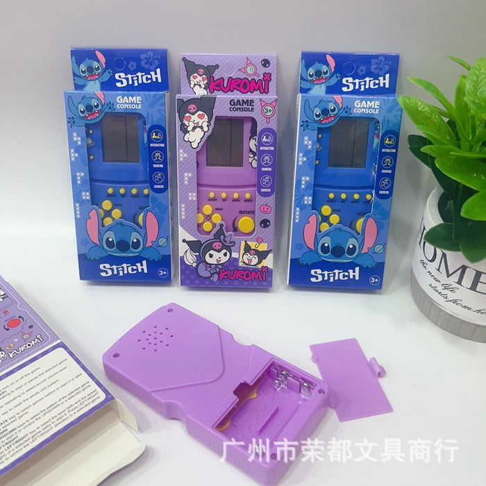 Wholesale  Cartoon Tetris Game Console Children's Handheld Game Console Educational Small Toy Gift